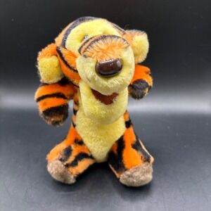 Vintage Disney Winnie the Pooh Tigger Plush Stuffed Animal Toy Orange‎ Stripes